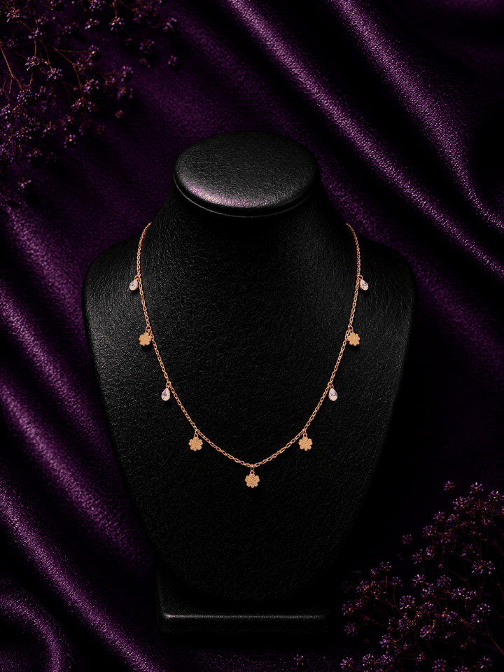 Blossom Charm Station Necklace