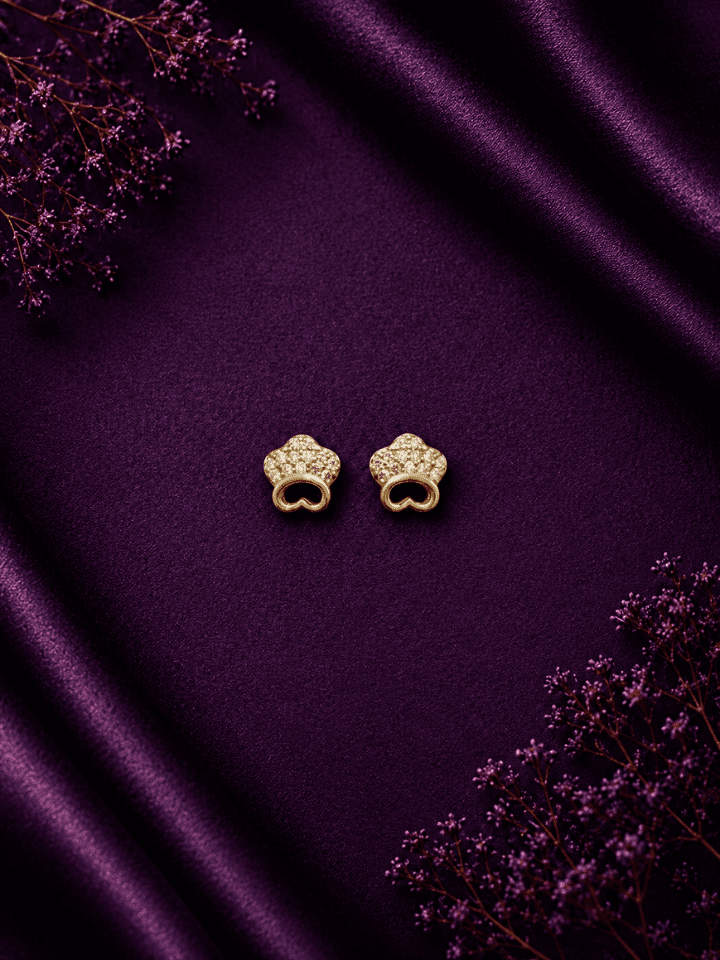 Lucky Paw Stud Earrings