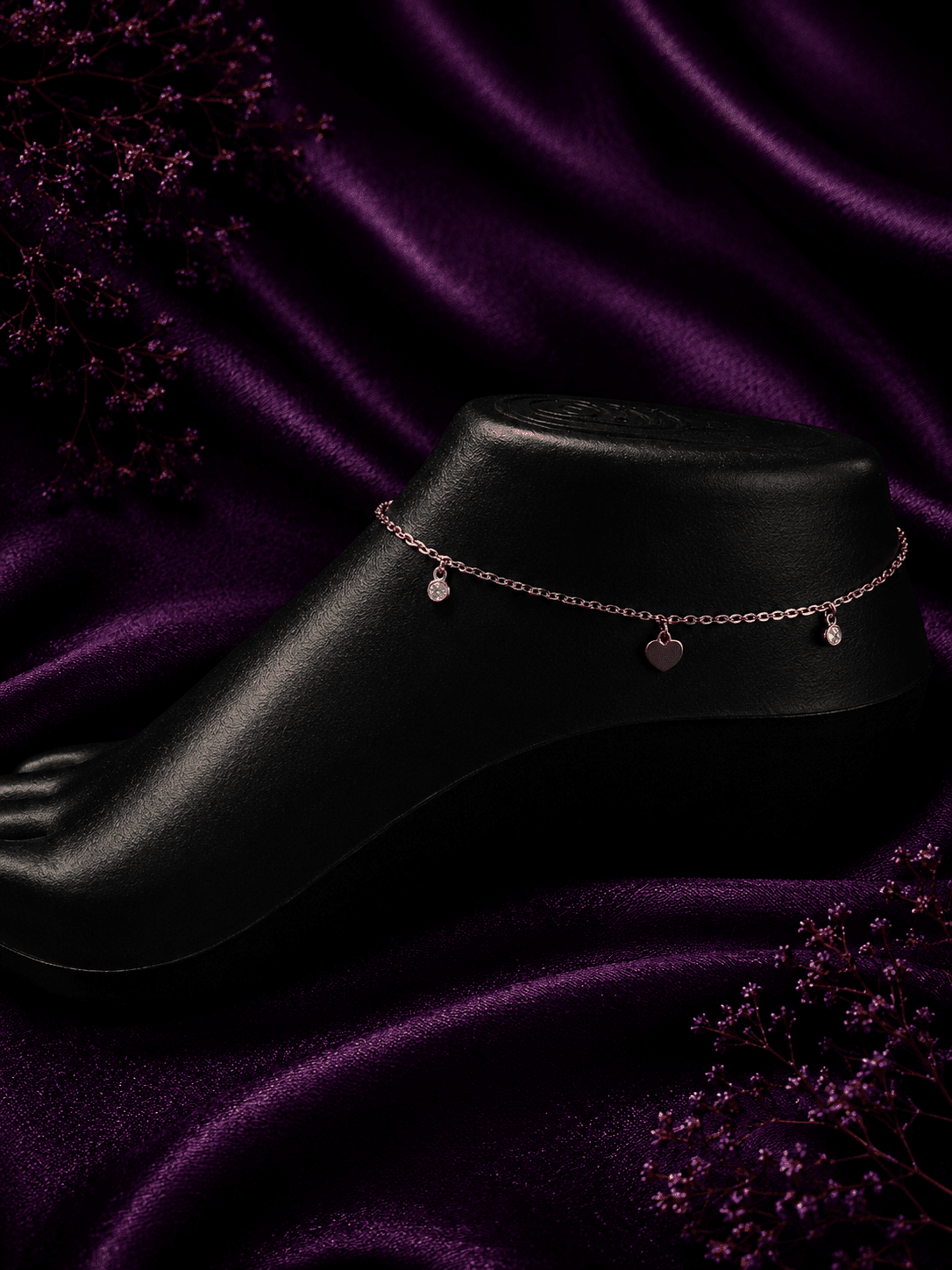Heart Charm Anklet