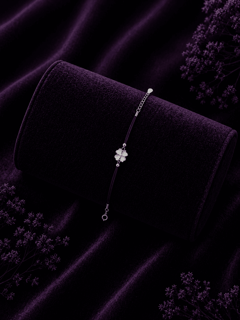 Midnight Clover Bracelet
