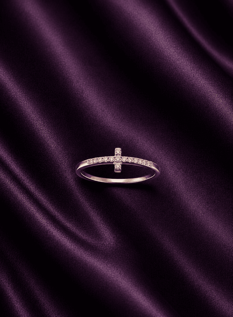 Faith Spark Cross Ring